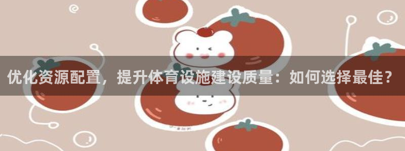 意昂4神州：优化资源配置，提升体育设施建设质量：如何选择最佳