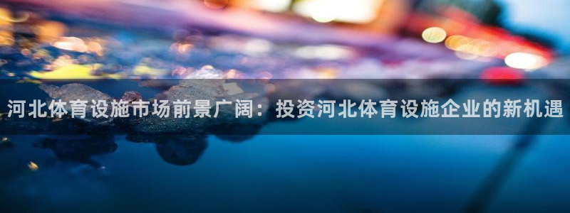 意昂4集团logo：河北体育设施市场前景广阔：投资河