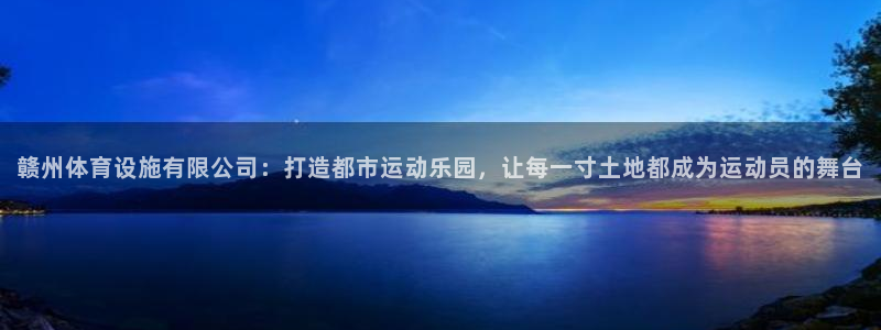 意昂体育4平台：赣州体育设施有限公司：打造都市运动乐园，让每 